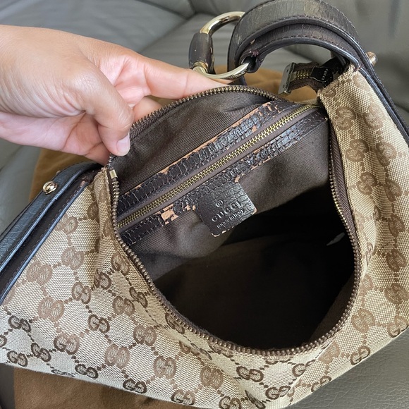 Gucci Cream and Brown Shoulder Bag - Picture 5 of 8